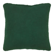 Cable Knit Sweater Pillow Green 18x18