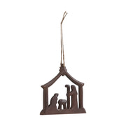 Nativity Scene Ornament Dark Finish - 5 inch