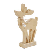 Pretty Prancer Brushed Gold Wooden Deer 16x10x2