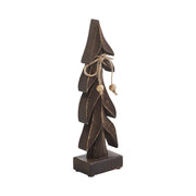 Festive Boughs Dark Wooden Tree 11x3x2