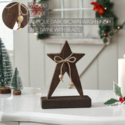 Primitive Wonder Dark Wooden Star 8x6x2