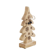 Natural Wooden Snowflake Tree 10x5x2