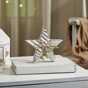 Winter Wonderland Distressed White Wooden Star 6x6x1