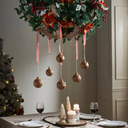 Rust Bell Metal Ornament Set of 6 - 2.5/3.25 inch