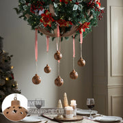 Rust Bell Metal Ornament Set of 6 - 2.5/3.25 inch
