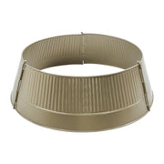 Ribbed Metal Tree Collar Antique Gold 7.5x24x24
