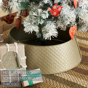 Lattice Metal Tree Collar Antique Gold 7.5x24x24