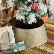 Lattice Metal Tree Collar Antique Gold 8x20x20