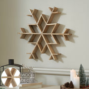 Natural Wooden Snowflake Large 23x23x2.75