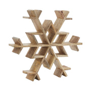 Natural Wooden Snowflake Small 17x17x2.75