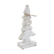 Pretty in Pearl Distressed White Wooden Tree Large 10x4.75x2.5