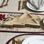 Tree-Shaped Natural Wooden Decorative Tray 13.75x10.5x1