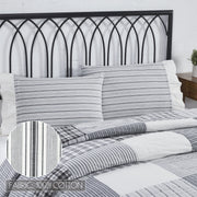 Sawyer Mill Black Ruffled Standard Pillow Case Set 21x26+4 Bundle (2-Pillow Case Sets)