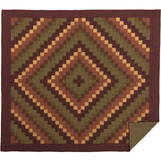 Heritage Farms California King Quilt Set; 1-Quilt 130Wx115L w/2 Shams 21x37 5pc Bundle (Quilt-Shams, Pillow Cases)