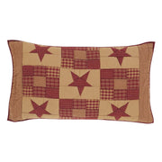 Ninepatch Star California King Quilt Set; 1-Quilt 130Wx115L w/2 Shams 21x37 5pc Bundle (Quilt-Shams, Pillow Cases)