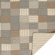Sawyer Mill Charcoal California King Quilt Set; 1-Quilt 130Wx115L w/2 Shams 21x37 5pc Bundle (Quilt-Shams, Pillow Cases)