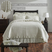 Finders Keepers Ruffled King Quilt 106Wx97L 5pc Bundle (Quilt, Euro Shams, Shams)
