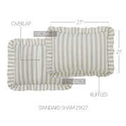 Finders Keepers Ruffled Queen Quilt 94Wx94L 5pc Bundle (Quilt, Euro Shams, Shams)