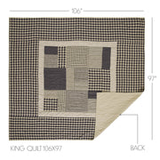 My Country King Quilt 106Wx97L 5pc Bundle (Quilt, Euro Shams, Shams)