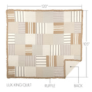 Grace Luxury King Quilt 120Wx105L 3pc Bundle (Quilt, Euro Shams)