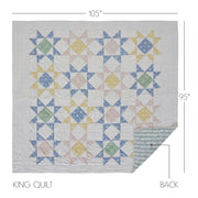 Jolie King Quilt 105Wx95L 5pc Bundle (Quilt, Pillow Cases, Euro Shams)
