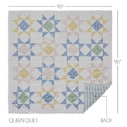 Jolie Queen Quilt 90Wx90L 5pc Bundle (Quilt, Pillow Cases, Euro Shams)