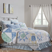 Jolie Queen Quilt 90Wx90L 5pc Bundle (Quilt, Pillow Cases, Euro Shams)