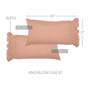 Sawyer Mill Red Luxury King Quilt 120Wx105L 5pc Bundle (Quilt, Pillow Cases, Euro Shams)