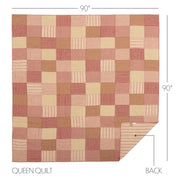 Sawyer Mill Red Queen Quilt 90Wx90L 5pc Bundle (Quilt, Pillow Cases, Euro Shams)
