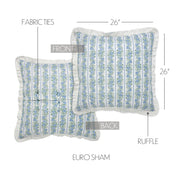 Jolie Twin Quilt 68Wx86L 4pc Bundle (Quilt, Pillow Cases, Euro Sham)