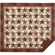Abilene Star King Quilt 110Wx97L 3pc Bundle (Quilt, Pillow Cases)