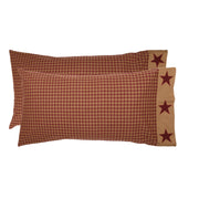 Ninepatch Star Luxury King Quilt 120Wx105L 3pc Bundle (Quilt, Pillow Cases)