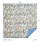 Wilder Queen Quilt 90Wx90L 5pc Bundle (Quilt, Shams, Euro Shams)