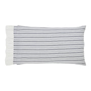 Sawyer Mill Black Luxury King Quilt 120Wx105L 4pc Bundle (Quilt, Bed Skirt, Pillow Cases)