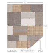 Ashmont Twin Quilt 70Wx90L 2pc Bundle (Quilt, Euro Sham)