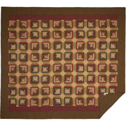 Tea Cabin Luxury King Quilt 120Wx105L 2pc Bundle (Quilt, Bed Skirt)
