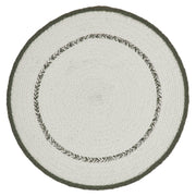 Fall Autumn Pumpkin Stencil Round Placemat 14 Inch Harvest Table Decor (6 Piece Bundle)