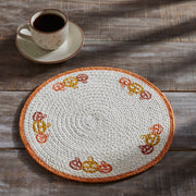 Farmhouse Rustic Halloween Stencil Trivet 12 Inch Country Kitchen Hot Pad & Fall Table Decor (3 Piece Bundle)