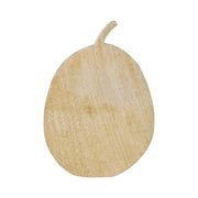 Natural Carved Wooden Pumpkin Fall Farmhouse Tabletop Decor Rustic Solid Wood Autumn Accent 10x7.25x1.5 inches (2 Piece Bundle)