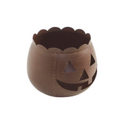 Bronze Jack O Lantern Votive Tealight Candle Holder, Spooky Halloween Fall Metal Decor 6.25x7.5x7.5 Inch (2 Piece Bundle)
