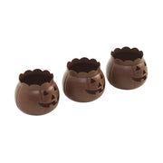 Halloween Tabletop Bronze Jack O Lantern Votive Holders Set of 3 for Fall Decor, 3.5 Inch (6 Piece Bundle)