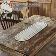 Autumn Harvest Pumpkin Stenciled Table Runner 12x36 Fall Seasonal Dining Decor (2 Piece Bundle)