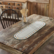 Autumn Harvest Pumpkin Stenciled Table Runner 12x36 Fall Seasonal Dining Decor (2 Piece Bundle)