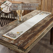 Autumn Fall Harvest Pumpkin Patch Striped Table Runner 12x72 Inch for Kitchen & Dining Home Decor (2 Piece Bundle)