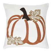 Fall Harvest Wheat Plaid Pumpkin Decorative Throw Pillow 18x18 Inch Autumn Farmhouse Seasonal Accent Pillow for Home Decor (2 Piece Bundle)