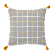 Harvest Blessings Farmhouse Rustic Woven Plaid Decorative Throw Pillow 18x18, Autumn Fall Accent (2 Piece Bundle)