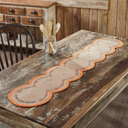 Harvest Blessings Natural Stenciled Pumpkin Table Runner 12x60in Fall Autumn Farmhouse Kitchen & Dining Decor (2 Piece Bundle)