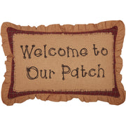 Landon Welcome to Our Patch Farmhouse Decorative Throw Pillow 14x22 Inch Autumn Fall Harvest Seasonal Accent Cushion (2 Piece Bundle)