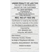 Fall Harvest Farmhouse Embroidered Pumpkin Jute Flange Throw Pillow 18x18 (2 Piece Bundle)