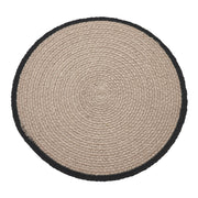 Raven Harvest Stencil 12 Inch Round Cotton Quilted Farmhouse Trivet Hot Pad for Rustic Fall Kitchen Decor (2 Piece Bundle)